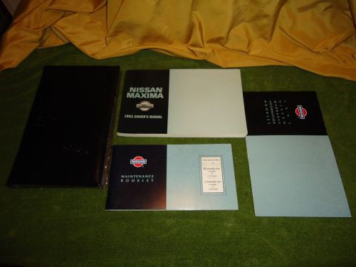 1993 nissan maxima owner&#039;s manual - great condition