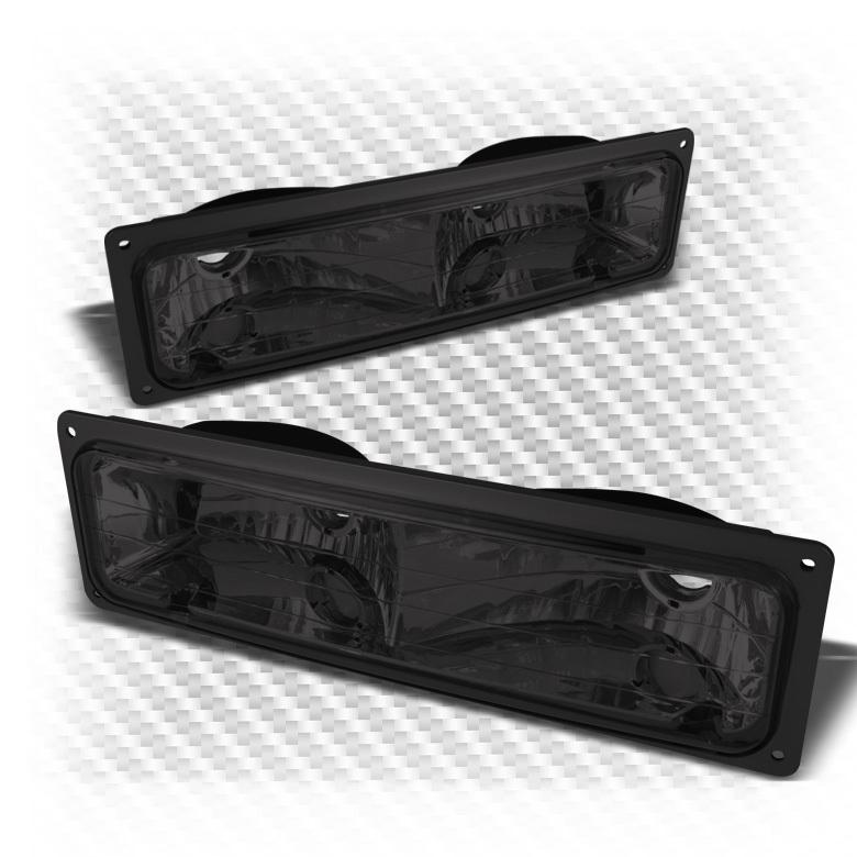 94-99 tahoe, suburban, yukon, sierra smoked parking bumper lights replacement