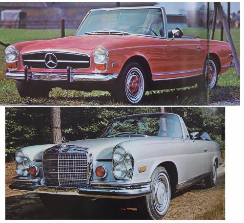 1970 mercedes large models16 page canadian brochure mint