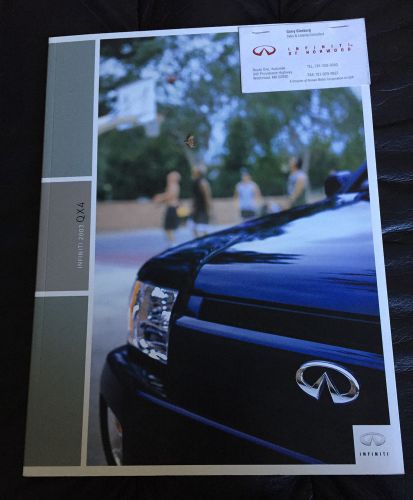2003 infiniti qx4 qx-4 suv original dealer sales brochure catalog