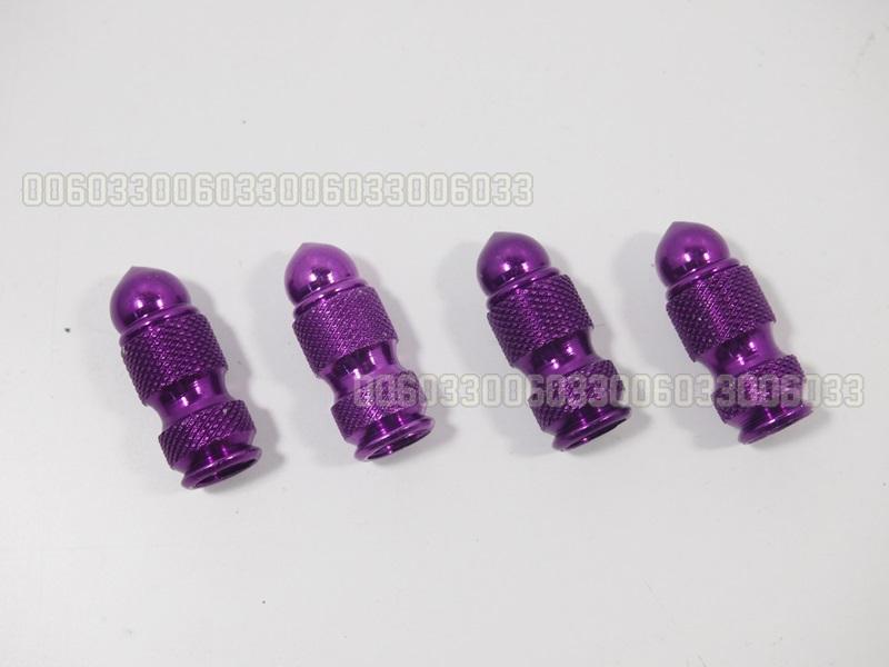 Tyre valve dust cap metal chessman car motor motorbike motorcycle violet 011