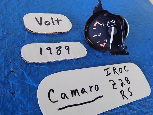 1989 camaro volt meter gauge iroc z28 rs