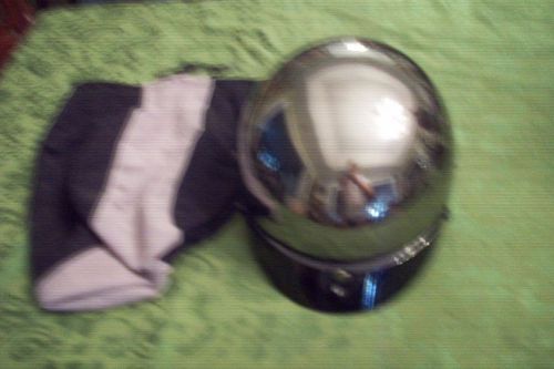 Harley davidson moytorcycles dot chrome helmet m size great condition w/cover