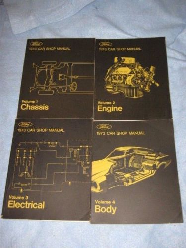 1973 ford car shop manuals mustang comet cougar lincoln mercury maverick torino