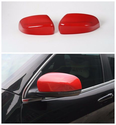 Abs rear view mirror cover frame for jeep cherokee 2014 2015 2016 2pcs red