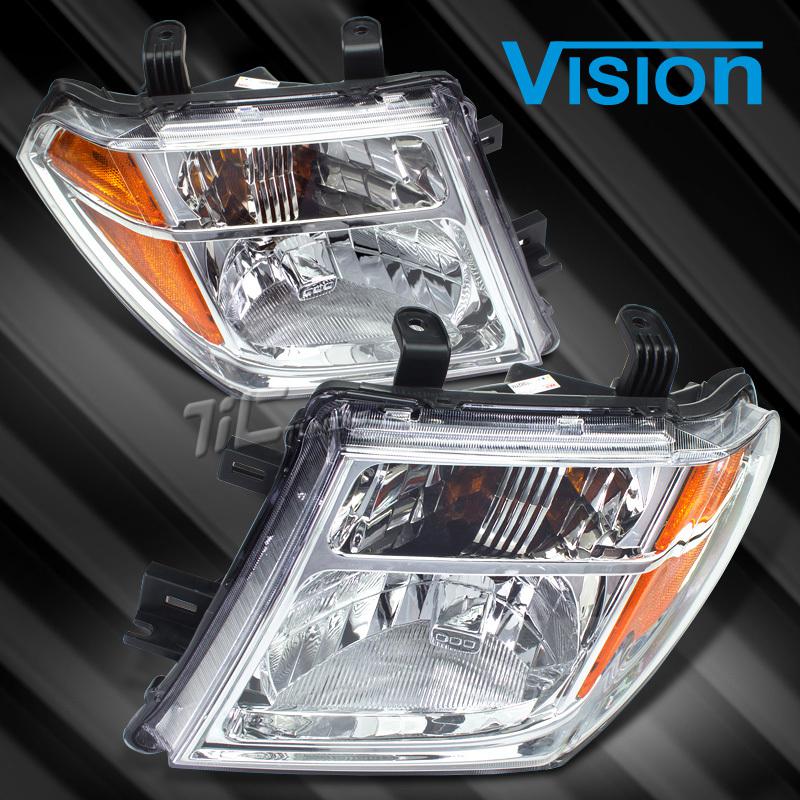 05 06 07 08 frontier headlight headlamp new ni2502157 len housing ni2503157 pair