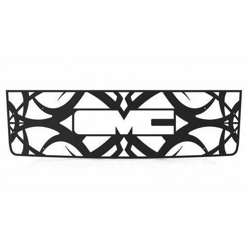 Gmc sierra ld 07-10 black powdercoat tribal front metal grille trim cover insert