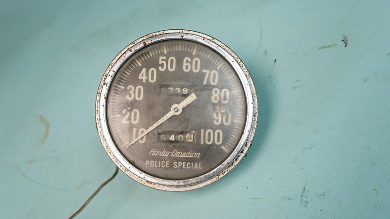 1952 harley el rigid pan fl fle knucklehead panhead hydraglide oem speedometer