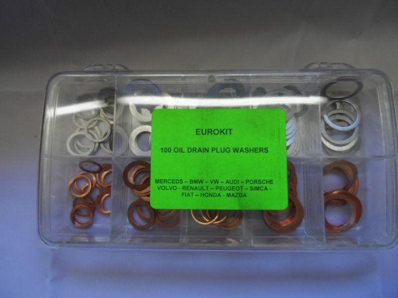 German copper / aluminum oil drain plug washers assortment 100pcs