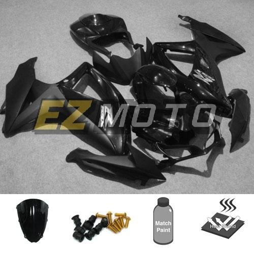 Inj fairing pack with windscreen & bolts for suzuki gsxr 600 750 k8 2008 2009 am