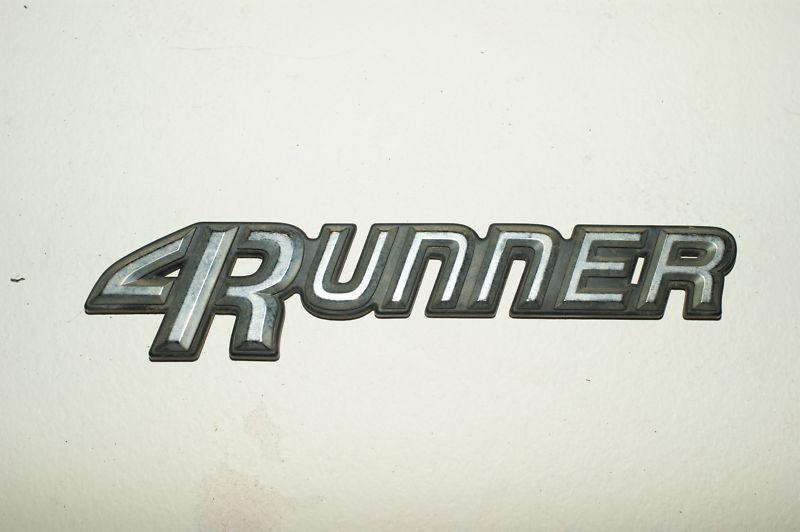 Toyota 4runner rear emblem "4runner" 90 91 92 93 94 95