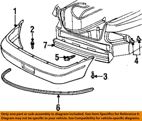 Mopar oem 4630253 rear bumper-bumper cover pin