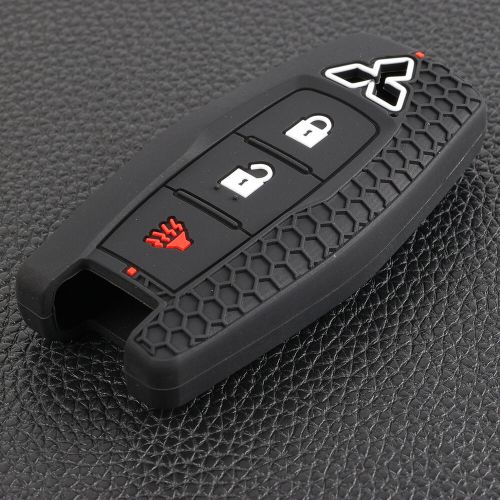 Key fob ring cover case holder 3button for mitsubishi outlander 2022 2023 2024 &amp;