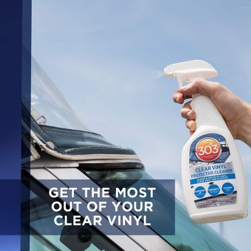 303 marine clear protective cleaner, cleans and protects vinyl, 32 oz new (free