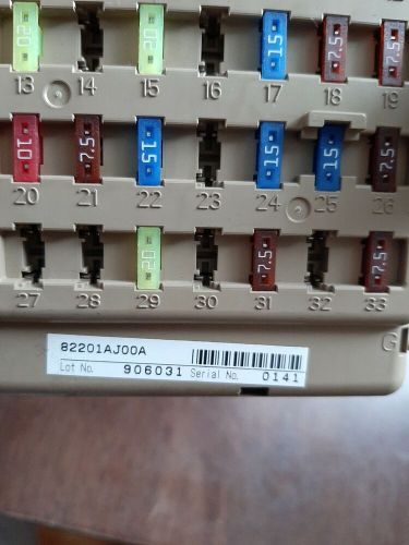 10 11 12 subaru outback legacy  cabin fuse box oem 82201aj00a