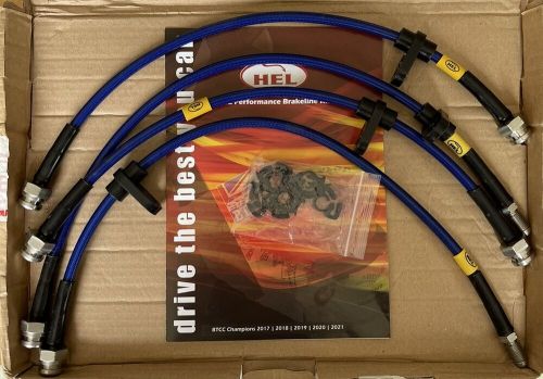 Hel braided brake lines for ford fiesta st mk7 fronts and rears 2013-