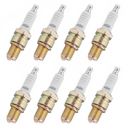 Set of ngk resistor sparkplug cpr8eb-9 8 pcs for atv/utv