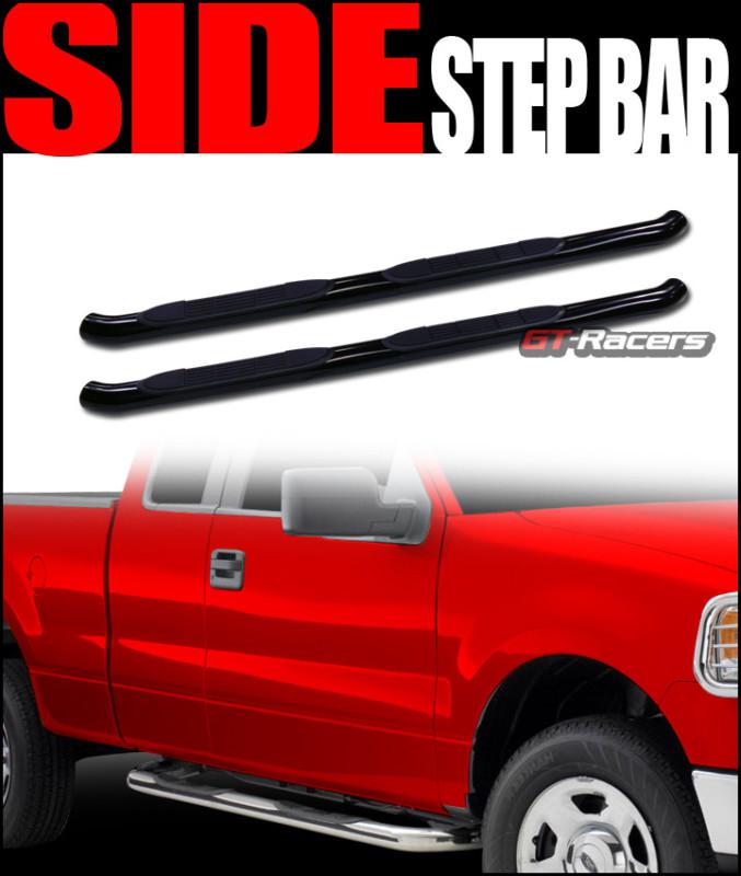 3" heavyduty side step nerf bars running boards 2005-2013 frontier king cab blk