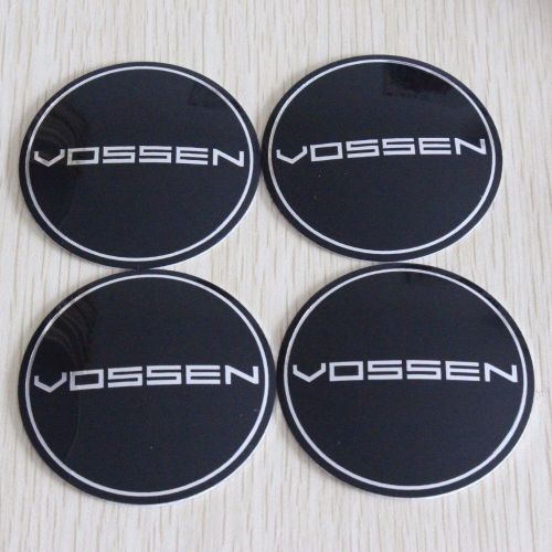 4pcs aluminum vossem car wheel center hub cap badges emblems decal stickers 56mm