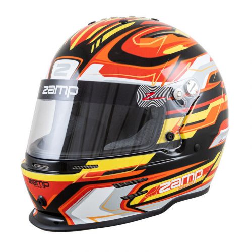 Zamp h753c4257 rz-42y youth racing helmet 57cm red/black/orange snell cmr2016