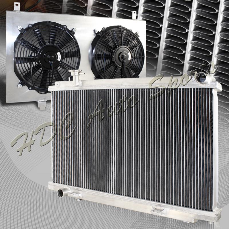 03-09 nissan 350z / 03-06 infiniti g35 mt dual core racing radiator+fan shroud