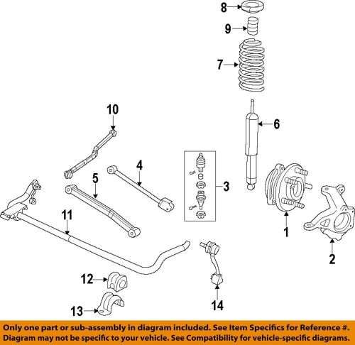 Chrysler oem 11-18 wrangler jk front suspension-hub bearing right 52060398ae