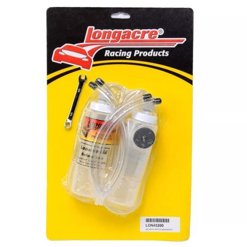 Longacre racing 45200 brake fluid bleed bottle kit