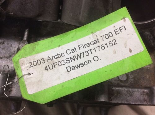 Arctic cat motor engine short block cylinder 2003 firecat 700 f7 efi 0662-348