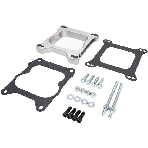 Aluminum carburetor adapter square plate bore carburetor to spread bore manifold