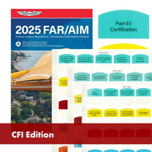 Buy DIY KIT ASA 2025 FAR/AIM Book + 50 Tabs for CFI in MD, United