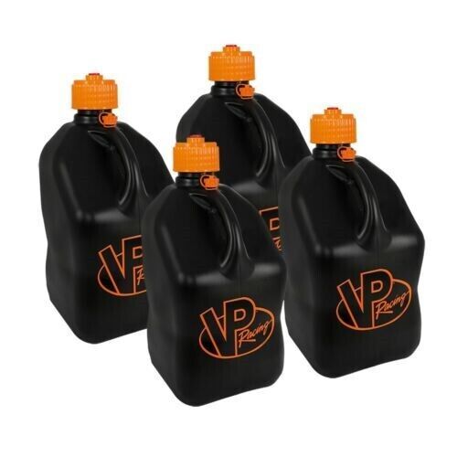 Vp racing 4 pack v-twin square 5 gallon fuel jug + battery powered tera pumpxl