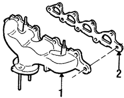 Genuine ford gasket xs4z-9448-aa