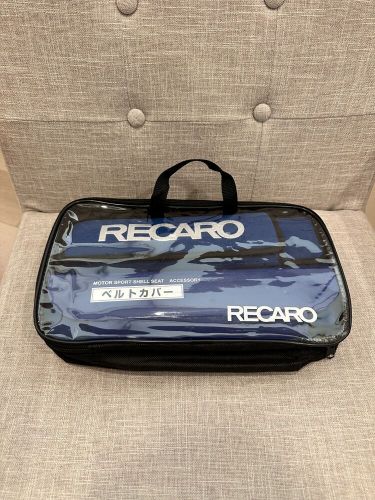 Recaro jdm shoulder belt cover - blue *authentic*