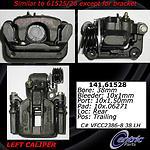 Centric parts 141.61528 rear left rebuilt caliper with hardware