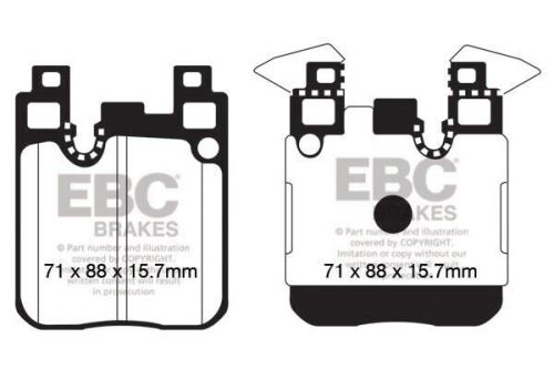 Ebc rear rpx brake pads for bmw m2 f87, m3 f80, m4 f82 f83 dp82133rpx