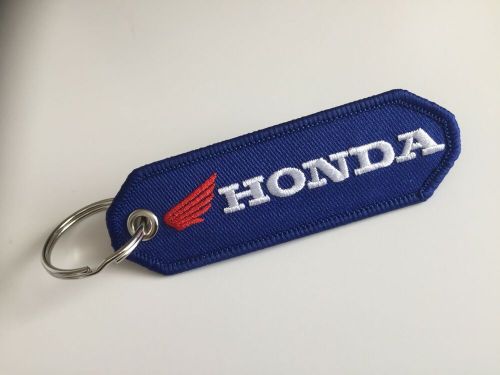 Great style  blue cbr vfr  nc nx crf  embroidered key tag fob free p+p uk seller