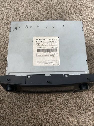 86120-02270; toyota corolla radio receiver, with cd), thru 4/04; 2003-04