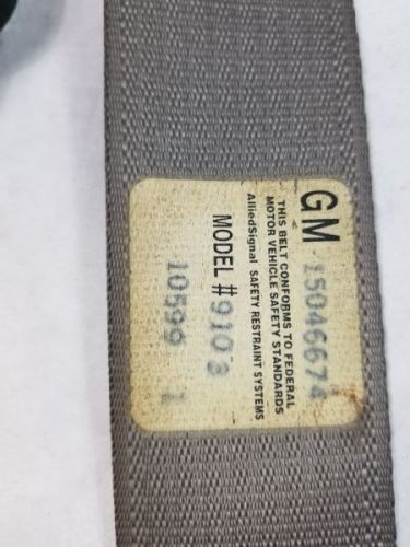 Rear sierra150 1999 passenger side retractor seat belt rear 536338