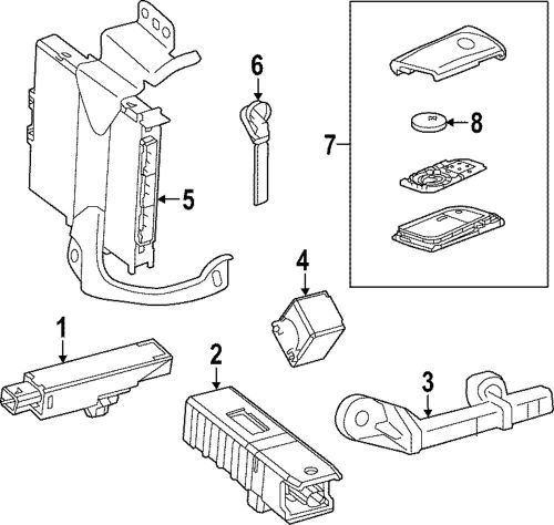 Genuine lexus transmitter 8990h-f6031