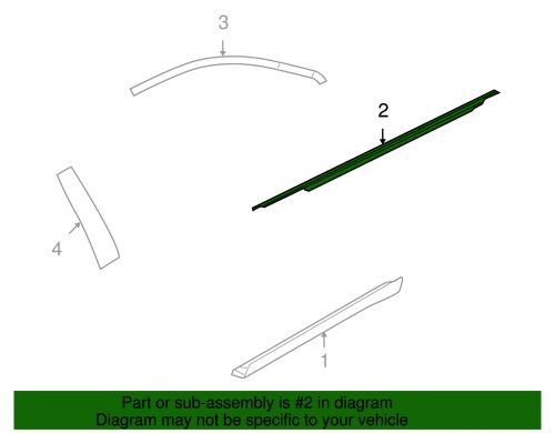 Genuine ford belt weather-strip ag1z-5421453-a