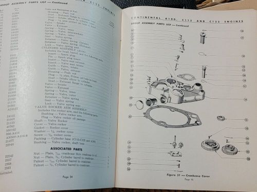 Continental motors aircraft engines a100,c115. c125 service manual 1947