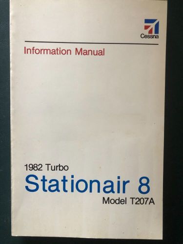 Cessna pilot information manual t207a turbo stationair 8 1982