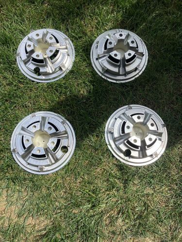 1olol brand golf cart wheel hubcaps (set of 4). 8”