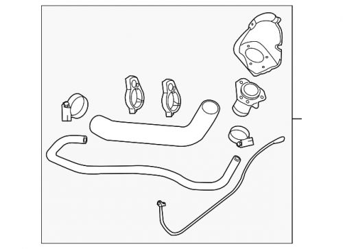 Genuine gm fuel tank filler pipe 84428966