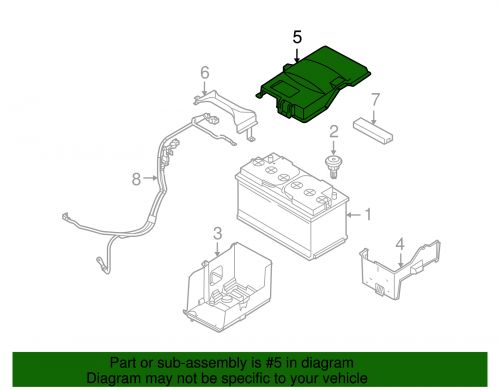 Genuine volvo battery cover 31301483