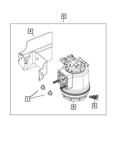 Genuine mopar fuel filter 68382328ab