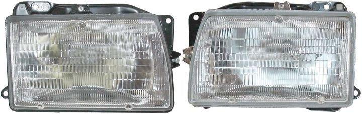 Headlight headlamp assembly pair set both driver passenger side left+right lh+rh