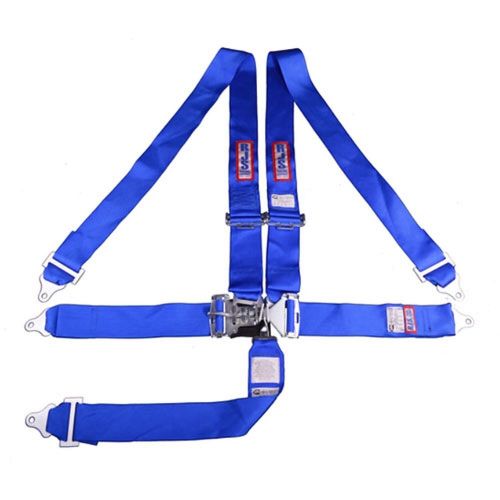 R.j.s. safety equipment 1131003 5-point latch and link racing harness blue