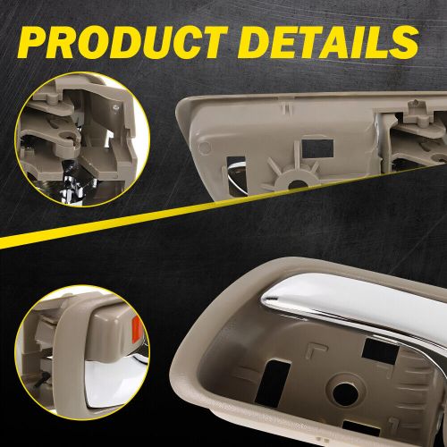 Beige inner door lh handle armrest for toyota 05-06 camry base 02-06 camry 2pc b