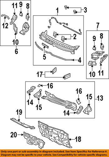 Honda oem 74200snea00 cowl-cowl grille